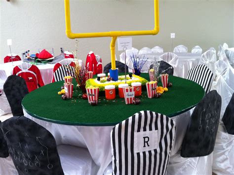 charity sports themed dinner football decoration my projects football theme party football