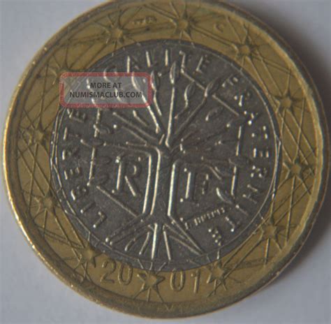 2001 France 1 Euro Coin Very Very Rare Fr1