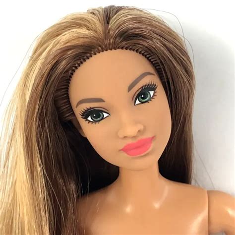 NUDE HYBRID BARBIE Doll Made To Move Body Gorgeous Latino With Two Tone