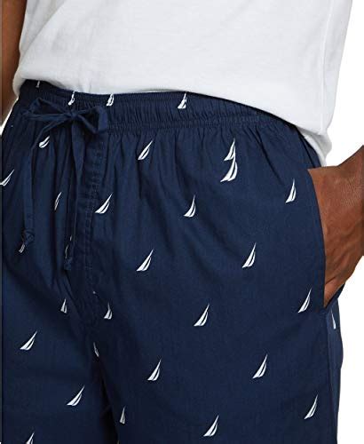 Nautica Mens Soft Woven 100 Cotton Elastic Waistband Sleep Pajama