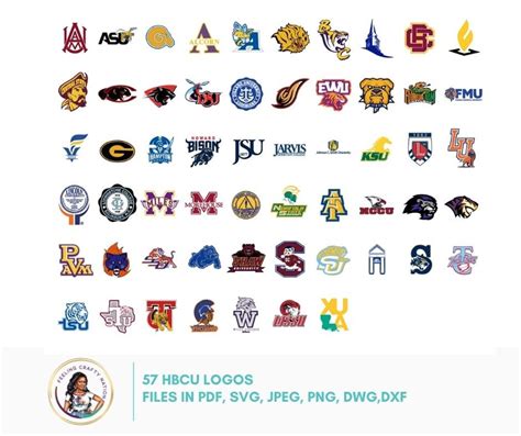 60 Hbcu Logo Designs In Svg Png Jpeg Dxf And Dwg Historically