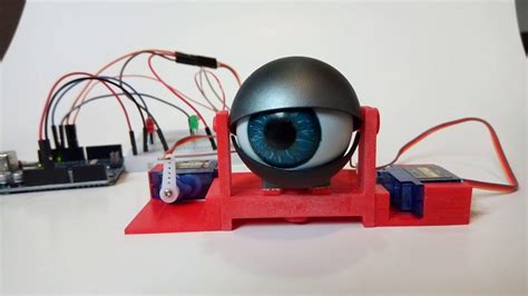 3d Printed Animatronic Eye And Arduino Uno Youtube