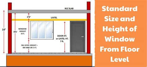 Window Height From Floor Standard Height Of Window From Floor Level