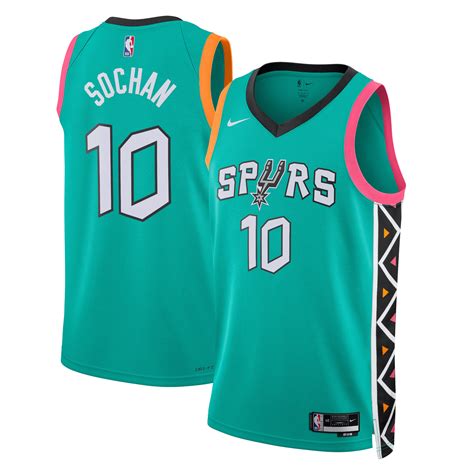 San Antonio Spurs Nike City Edition Swingman Jersey 22 Green Jeremy