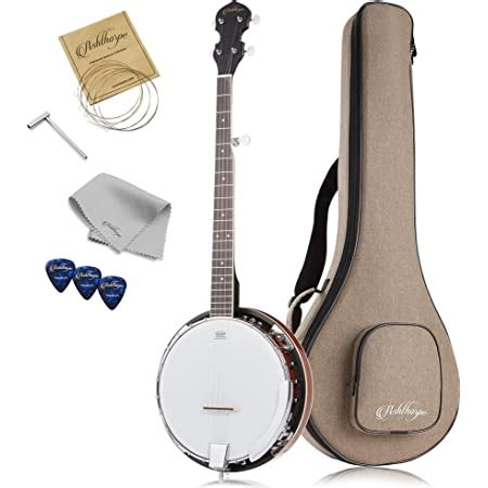 Amazon Com Oscar Schmidt Ob Lh Left Handed String Banjo Cast Tone