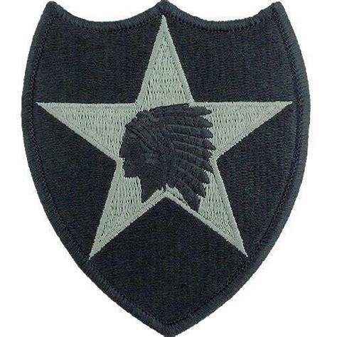 Genuine Us Army Patch Second Infantry Division Embroidered On Acu