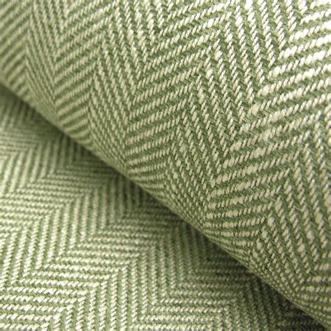 Upholstery Fabric Spey Herringbone Sage Green Tinsmiths