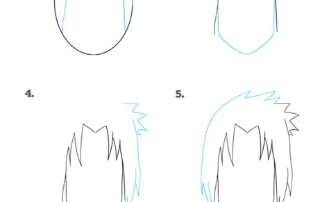 Learn How To Draw Sasuke Uchiha From Naruto Naruto Step By Step Drawing