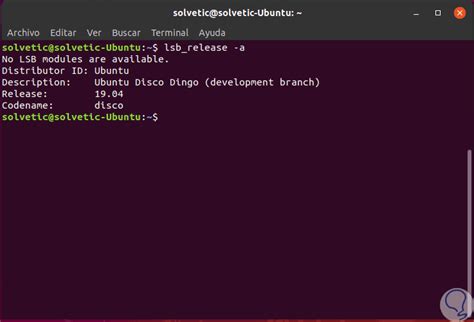 Ver Version De Linux Solvetic