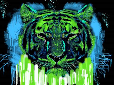 Psychedelic Tiger By Sentbywolvesonhigh On Deviantart