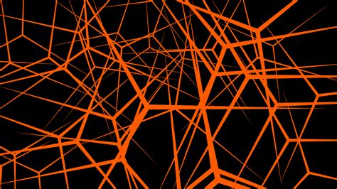 Abstract Background Neurons Orange 4k By Pleb Lord