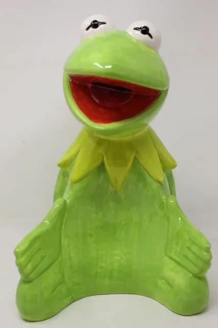 Muppets Disney Kermit The Frog Cookie Jar Treasure Craft Jim Henson 93
