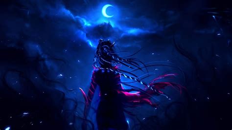 Fantasy Dark Horror Art Witch Sky Wallpaper 1920x1080