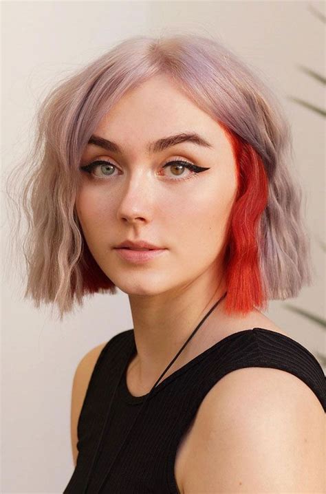 19 Two Tone Hair Color Ideas New Hair Color Trends 2021 Two Color