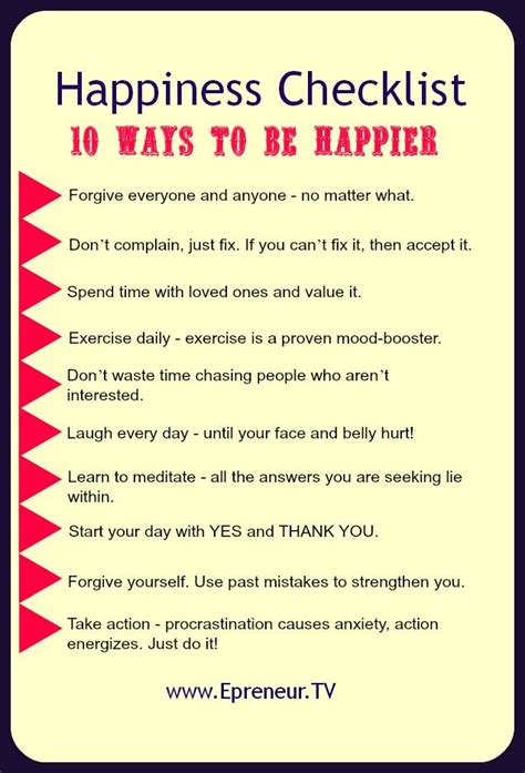 10 Ways To Be Happier Epreneur Tv Ways To Be Happier Words