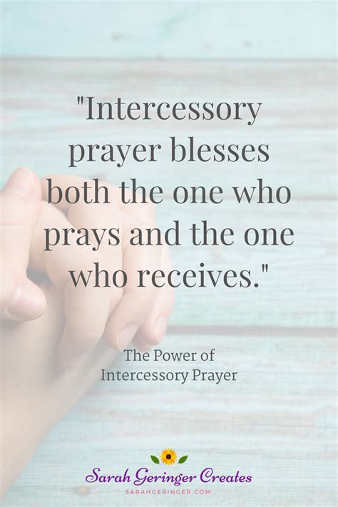 The Power Of Intercessory Prayer Sarah Geringer Prayers Of