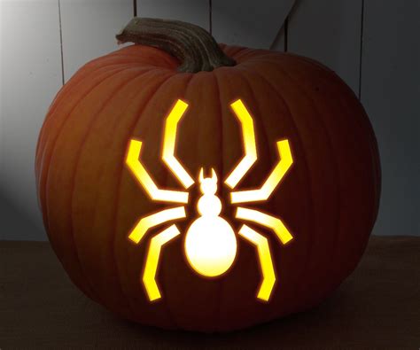 Mylar Halloween Stencil Spider Black Widow For Pumpkin Etsy