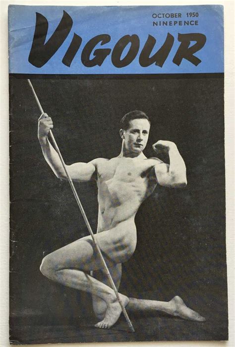 man on an vigour magazine an example of a male body in the 20th century c 1950 muscle