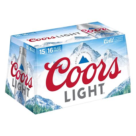 Coors Light Beer 16 Oz Aluminum Bottles Shop Beer And Wine At H E B