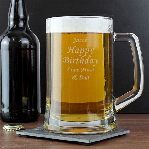 You have an option for your serious friend or your hilarious sister. 50th Birthday Personalised Glass Tankard | Find Me A Gift