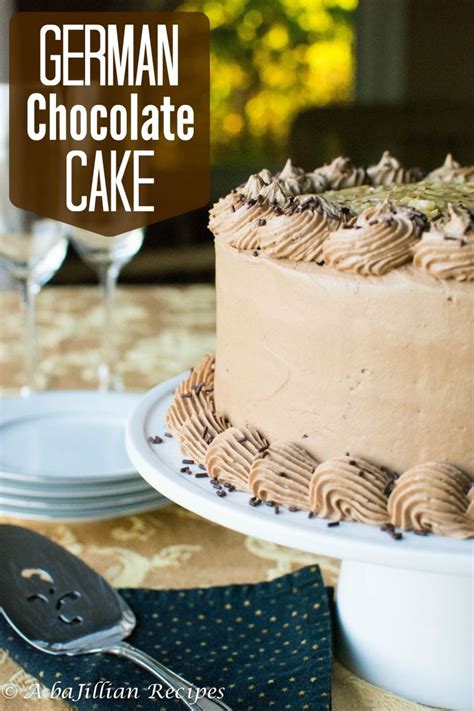 Orange marmalade, yeast, eggs, water, butter, flour, butter, whipping cream and 7 more. German Chocolate Cake - A baJillian Recipes