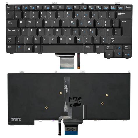 Dell Latitude E7240 E7440 Uk Keyboard Dell Laptop Keyboard