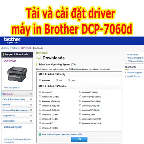 Tải Và Cài đặt Driver Brother Dcp 7060d