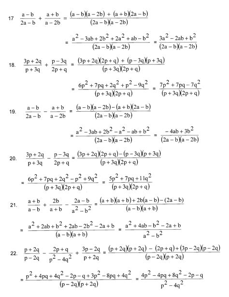 Imath Grade 11 Exercises Re Algebraic Fractions Answers