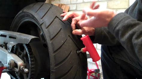 Repair Puncture Motorcycle Tyre