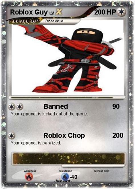 Pokémon Roblox Guy 15 15 Banned My Pokemon Card