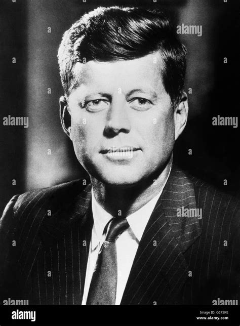 Us Politics John F Kennedy Stock Shot Of American President John F