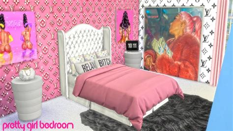 Pretty Girl Bedroom Speed Build The Sims 4 Youtube
