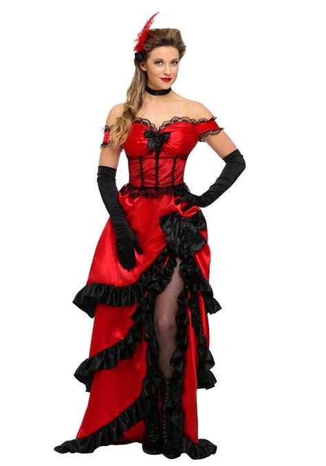 Irek Adult Plus Size Saloon Girl Costume Classic Halloween Cosplay