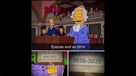 Les Simpson PrÉdiction Mort Reine Elizabeth 2 Youtube