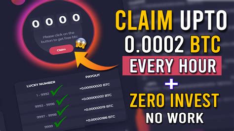 Claim Unlimited Bitcoin Claim Every Hour Earn Free Bitcoins Instant Withdraw