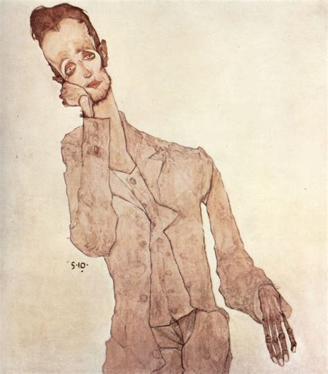 Schiele Egon Porträt des Karl Zakovsek 1910 Der maler Malen Kunst