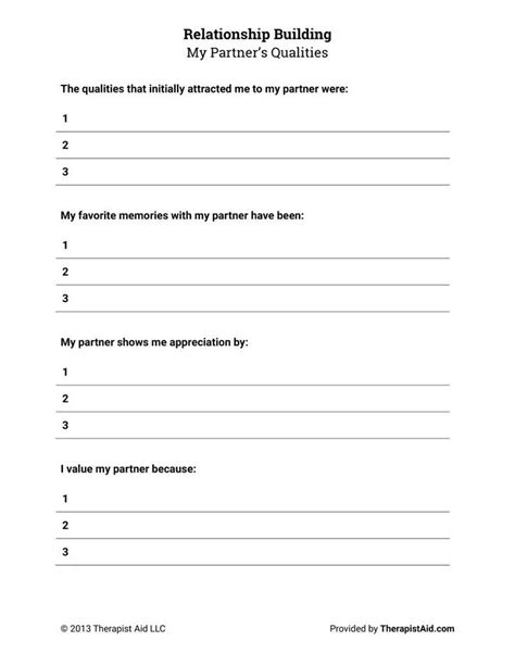 Pre Marriage Counseling Worksheets
