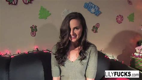 Lily Tells Us Her Horny Christmas Wishes Before Satisfying Xhamster