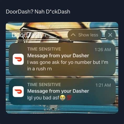 Doordash? Nah 🍆 dash : r/doordash
