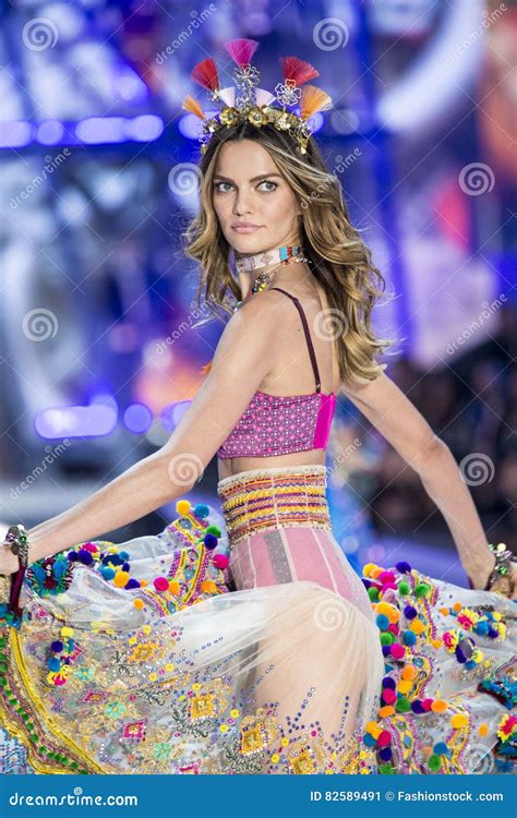 Barbara Fialho Walks The Runway At The Victoria`s Secret Fashion Show Editorial Photo Image Of