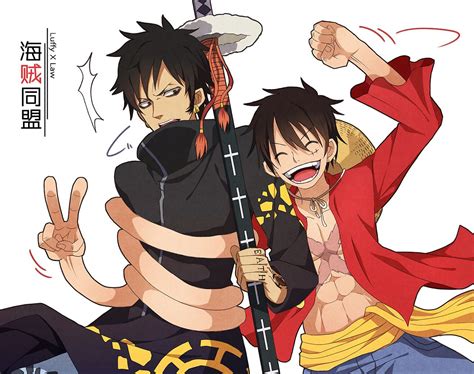 Law Luffy Sorry But I Dont See This As Yaoi Just Luffy Being Luffy To The Point If Annoying