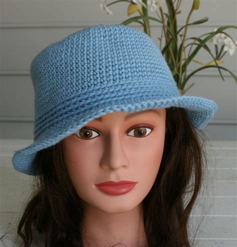 Fedora Or Bucket This Beautiful Hand Crocheted Wool Brim Hat Etsy