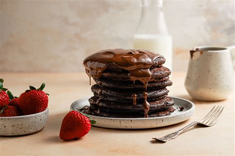 Chocolate Pancakes With A Secret Ingredient Bigger Bolder Baking