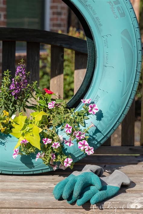 How To Make A Diy Tire Planter Easy Tutorial