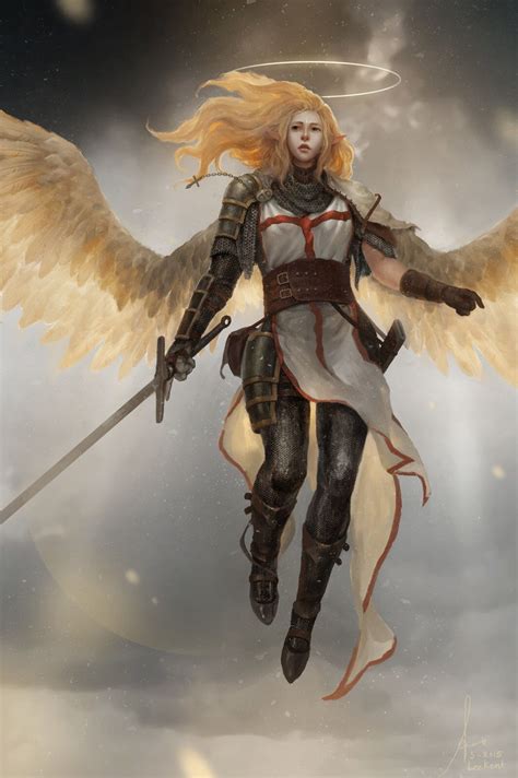 Angels In The War Rpg Character Character Portraits Fantasy Character