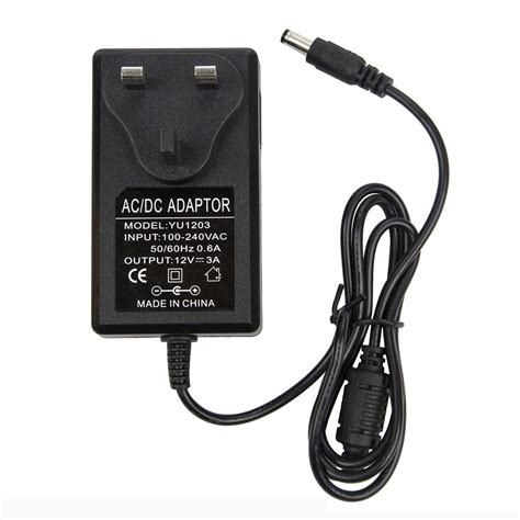 Buy 12v 3a Power Supply Adapter Colm Ac 100 240v 50 60hz Dc 12v 3amps