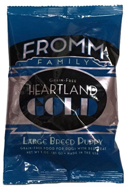Fromm family large breed puppy gold food for dogs is formulated to meet the nutritional levels established by the aafco dog food nutrient profiles for gestation/lactation and growth, including growth of large size dogs (70 lb. Fromm Heartland Gold Grain Free LARGE BREED PUPPY Dry Dog ...