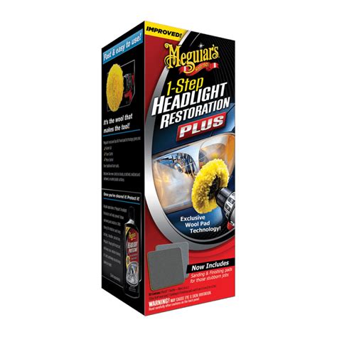 Meguiars 1 Step Headlight Restoration Plus Quality Windscreen Supplies
