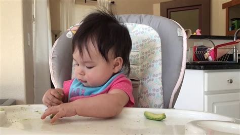 Baby Led Weaning Blw Day 2 Avocado 5m3w2d Youtube