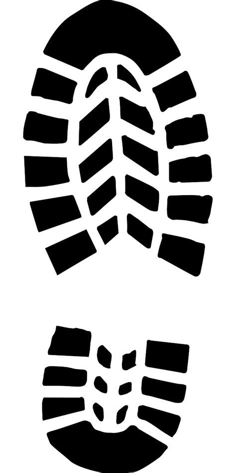 The Sole Of A Shoe Is Shown In Black And White